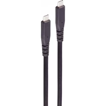 SHIVERPEAKS BS13-57045 USB-C-auf-USB-C-Kabel 3.2 Gen 2x2 20Gbps 3m TPE Schwarz