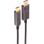 SHIVERPEAKS BS30-20485 Aktives optisches DisplayPort-auf-HDMI-Adapterkabel, 4K60, 30m, Schwarz