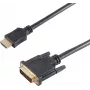 SHIVERPEAKS BS77481 HDMI Typ A Stecker auf DVI-D Stecker Videokabel Adapter, 1,5 m, Schwarz, Vergoldet, Dreifach Geschirmt, Unterstützt 1920x1200
