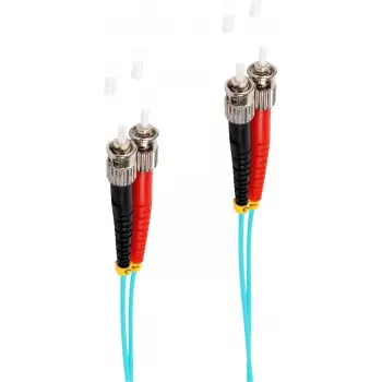 SHIVERPEAKS BS77905/3 5m ST auf ST OM3 Multimode Duplex LWL Patchkabel, Aqua