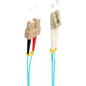 SHIVERPEAKS BS77955/3 OM3 Multimode LWL Patchkabel LC auf SC Duplex 5m Aqua LSZH