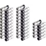 SHIVERPEAKS BS85029-A-SET25 F-Typ Kompressionsstecker für 7 mm Koaxialkabel, 25er-Pack, vernickeltes Messing, 75 Ohm, wetterfest, Silber
