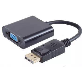 SHIVERPEAKS DisplayPort 1.1 auf VGA Adapterkabel, 15cm, Schwarz 14-05009