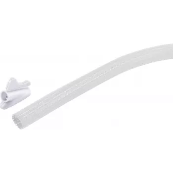 SHIVERPEAKS Flexibles Kabelkanal-Set, 13 mm, Weiß, 3,75 m (BS18-33376)