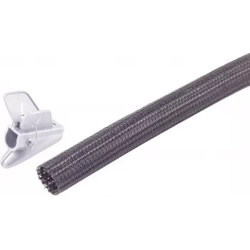 SHIVERPEAKS Flexibles Kabelkanal-Set, 19 mm Durchmesser, Schwarz, 3,75 m Gesamtlänge BS18-35375