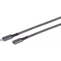 SHIVERPEAKS S-Conn 14-74006 USB-C auf USB-C Kabel 1m USB 3.2 Gen 2 10Gbps 100W PD Schwarz & Weiß