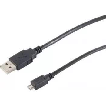 SHIVERPEAKS S-Conn 77183-HQ 3m USB-A auf Micro-USB-B Stecker-Stecker Schwarz USB-Kabel