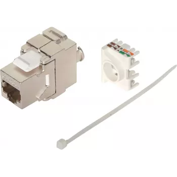 SHIVERPEAKS S/CONN maximum connectivity 10x Keystone Cat.6A zertifiziert, 500 MHz, Druckgussgehäuse, vollständig geschirmt – 10er-Pack (75004-10SET)