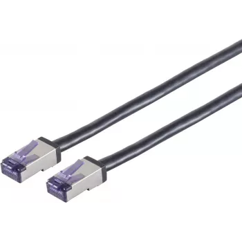 SHIVERPEAKS S/CONN maximum connectivity Cat. 6A Flex S/FTP Patchkabel, 0,25 m, Schwarz (08-28005)