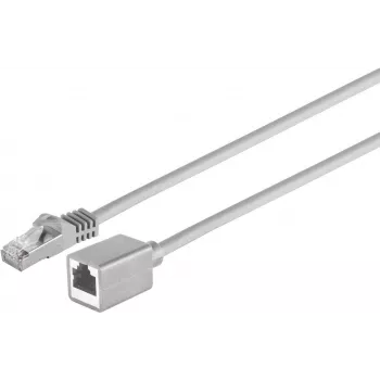 SHIVERPEAKS S/CONN maximum connectivity Cat.7 S/FTP PIMF halogenfreies Netzwerk-Verlängerungskabel, RJ45 Stecker auf Buchse, 0,5m, Grau (08-62010)