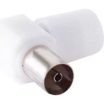 SHIVERPEAKS S/CONN maximum connectivity Koaxial-Winkelkupplung F-Stecker auf F-Buchse 75 Ohm vernickeltes Messing Silber (82023)