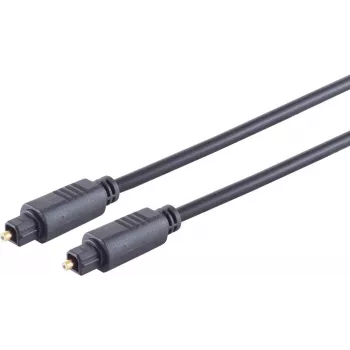 SHIVERPEAKS S/CONN maximum connectivity Glasfaserkabel, Toslink Stecker zu Toslink Stecker, 10,0 m, Schwarz (69004-10)