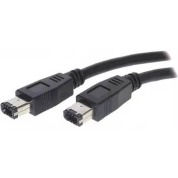 SHIVERPEAKS S/CONN Maximum Connectivity FireWire-Kabel, IEEE 1394a, 6-Pin Stecker auf 6-Pin Stecker, 400 Mbps, 1,8 m, Schwarz 77202