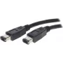 SHIVERPEAKS S/CONN Maximum Connectivity FireWire-Kabel, IEEE 1394a, 6-Pin Stecker auf 6-Pin Stecker, 400 Mbps, 1,8 m, Schwarz 77202
