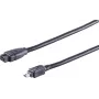 SHIVERPEAKS S CONN Maximum Connectivity FireWire-Kabel, IEEE 1394B 9-Pin Stecker auf IEEE 1394A 4-Pin Stecker, 1,8 m, Schwarz 77312