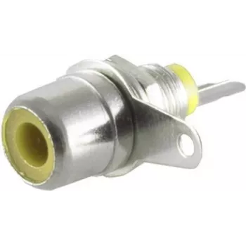 SHIVERPEAKS S/CONN maximum connectivity RCA-Einbaubuchse, Gelb 52090-Y