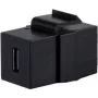 SHIVERPEAKS S/CONN maximum connectivity USB-C 3.1 Keystone Adapter, 10Gbps, Buchse zu Buchse, Schwarz (08-10040)