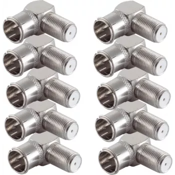 SHIVERPEAKS SAT-Verbindungskabel 3,75 m F-Stecker auf IEC Koaxial 75 Ohm Weiß (80094-96-CP)