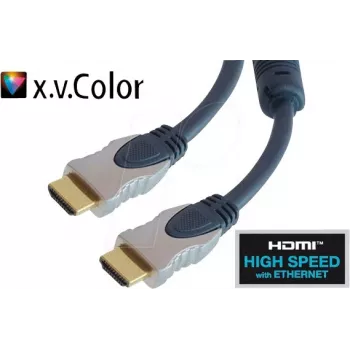 shiverpeaks SP77475 HDMI-Kabel 5 m HDMI Typ A Stecker auf Stecker High Speed mit Ethernet Blau