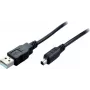 SHIVERPEAKS USB 2.0 Mini-Kabel, USB-A Stecker auf Mini USB-B Stecker, 1,0 m, Schwarz 11004995