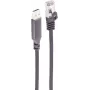 SHIVERPEAKS USB-A LAN-Adapterkabel 1G, USB Typ A Stecker auf RJ45, Aluminium, Schwarz, 2m (BS14-52035)