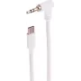 SHIVERPEAKS USB-C Audiokabel, 3,5mm gewinkelt TRS, Weiß, 2m (BS14-06036)