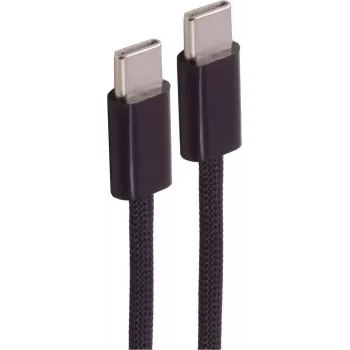 SHIVERPEAKS USB-C auf USB-C Ladekabel 2.0 60W Textil 3m Schwarz BS14-21045