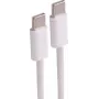 shiverpeaks USB-C auf USB-C Ladekabel 2.0 60W Weiß Textil 3m (BS14-21046)