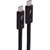 SHIVERPEAKS USB-C auf USB-C Thunderbolt 5 UltraFlex Kabel, 240W, 2m, Schwarz BS13-75035