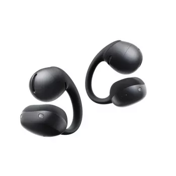 Shokz OpenDots Air Open-Ear True Wireless Earbuds mit Bluetooth 5.2, 27,5h Akku, IP54, Schwarz