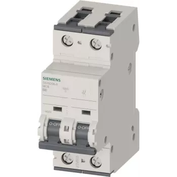 SIEMENS 5SY62066 Leitungsschutzschalter 2-polig 6A B-Charakteristik 6kA Hutschiene