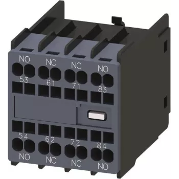 SIEMENS Hilfsschalterblock 2NO+2NC, Größe S00/S0, Schraubklemmen, 3RH2911 Serie 3RH29112GA22