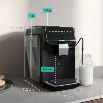 Siemens EQ500 iAroma TP553E07 Kaffeevollautomat, Klavierlack Schwarz