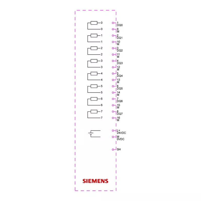 Siemens SIMATIC ET 200SP Digitalausgabemodul DQ 8x24VDC 6ES7132-6BF01-0CA0