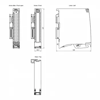 Siemens SIMATIC S7-1500 Digitalausgabemodul DQ 16x24VDC/0.5A (6ES7522-1BH10-0AA0)