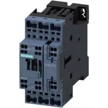 Siemens SIRIUS 3RT2 3-poliger Leistungsschütz, 37 A, 24 V DC Spule, Schraubklemmen, 1NO+1NC 3RT20272BB40