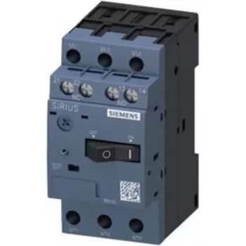 SIEMENS SIRIUS 3RV1011-1JA15 Motorschutzschalter, 3-polig, 7...10 A, 130 A Kurzschlussauslöser, S00, Schraubklemmen