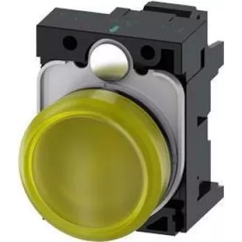 Siemens SIRIUS ACT 3SU1102-6AA30-3AA0 gelbe LED-Anzeigeleuchte, 24V AC/DC, 22mm