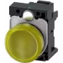 Siemens SIRIUS ACT 3SU1102-6AA30-3AA0 gelbe LED-Anzeigeleuchte, 24V AC/DC, 22mm