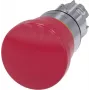 Siemens SIRIUS ACT Not-Halt-Drucktaster, Pilzkopf, Ziehentriegelung, Metallfrontring, Rot, 22mm Einbau, 3SU1050-1HA20-0AA0