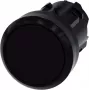 Siemens SIRIUS ACT Flachdrucktaster-Antrieb, Schwarz, Kunststoff-Frontring, 22mm, 3SU1000-0AA10-0AA0