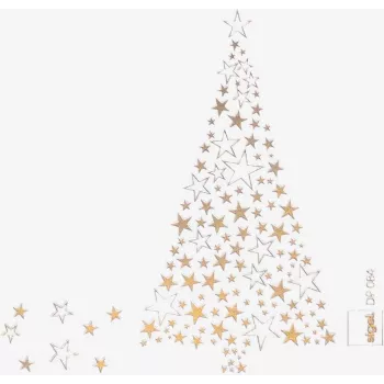 SIGEL DP084 Weihnachtsmotivpapier Goldener Baum, A4, 90 g/m² Feinpapier für Tintenstrahl/Laser/Kopierer, 25 Blatt