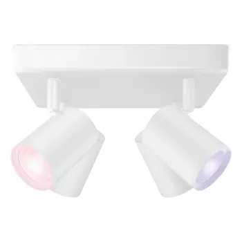 SIGNIFY WiZ IMAGEO 4-Spot Deckenstrahler Quadratisch Tunable White & Color Weiß