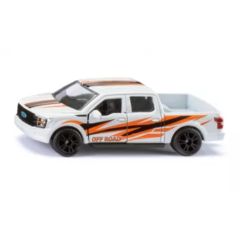 SIKU Ford F-150 Raptor 1:55 Druckguss-Modellfahrzeug Weiß/Orange