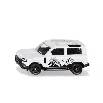 SIKU Land Rover Defender 90 (Weiß/Schwarz) 1:16 Maßstab Druckgussmodell