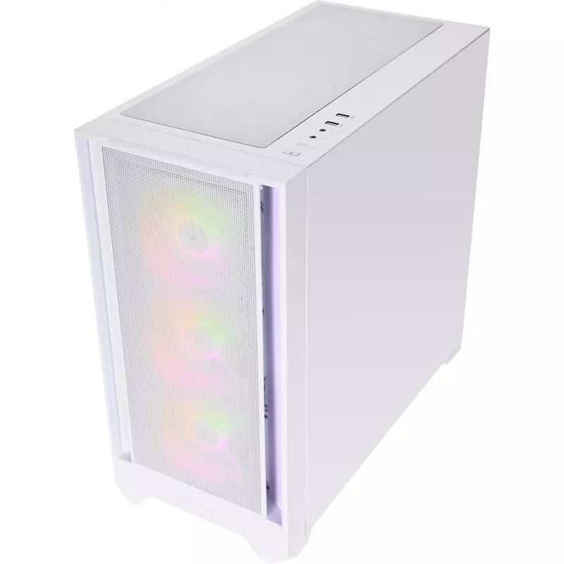 SILENTWARE Flow 110 ARGB White Tempered Glass Mid-Tower Gehäuse