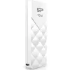Silicon Power 16GB USB 2.0 Flash-Laufwerk, einziehbares Design ohne Kappe, Weiß