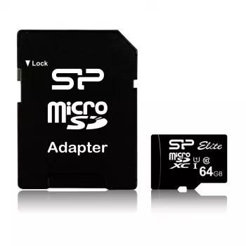 Silicon Power 64GB microSDXC UHS-I Class 10 U1 V10 Speicherkarte