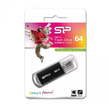Silicon Power Blaze B02 64GB USB 2.0 Flash-Laufwerk - Schwarz
