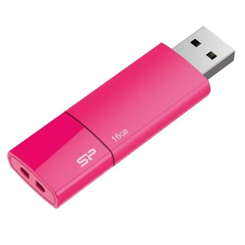 Silicon Power SP016GBUF2U05V1H 16GB USB 2.0 Flash-Laufwerk, einziehbarer USB-A, Marineblau